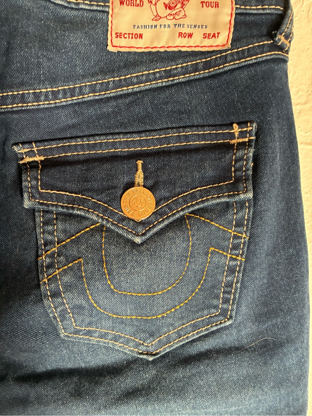 True Religion Dark Indigo Mid-Rise Jennie Curvy Skinny Jeans - Picture 5 of 14